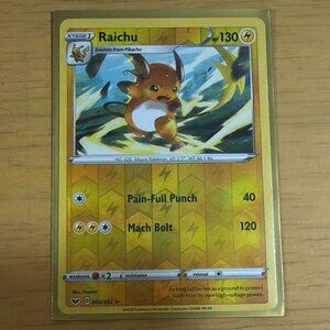 Pokémon Raichu Card - SWSH01: Sword & Shield Base Set (SWSH01)